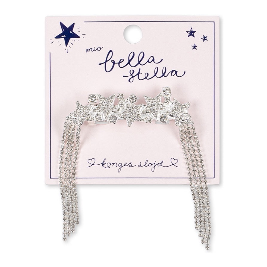 Konges Sløjd Big Sparkly Star Hair Clip, Silver Mix