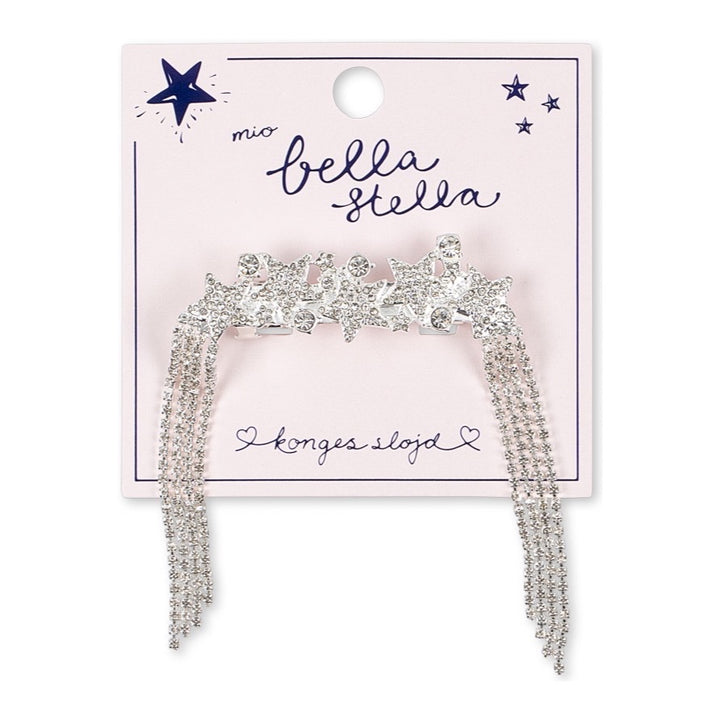 Konges Sløjd Big Sparkly Star Hair Clip, Silver Mix