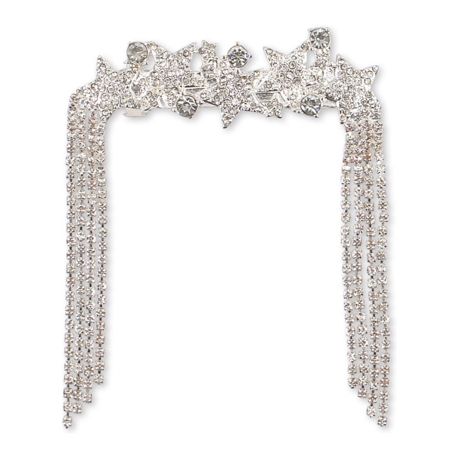 Konges Sløjd Big Sparkly Star Hair Clip, Silver Mix