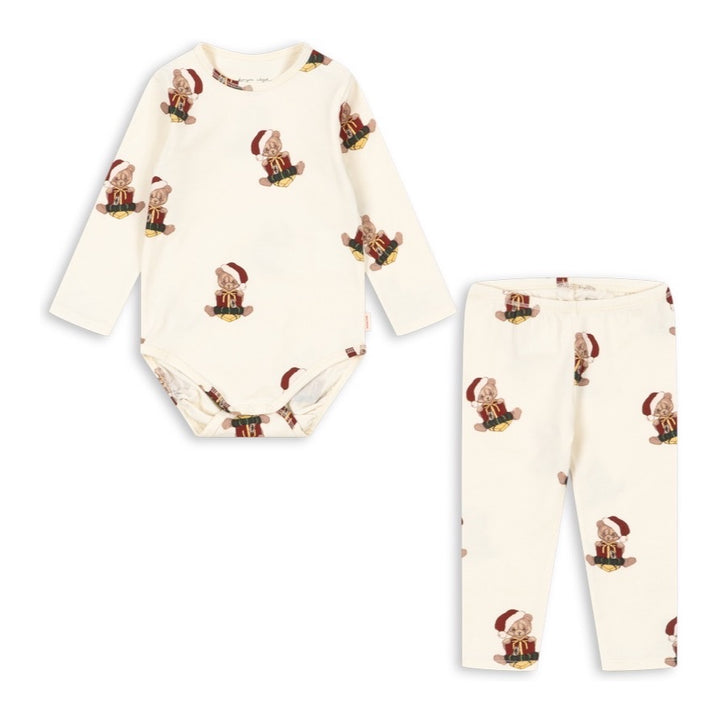 Konges Sløjd Basic Body/Pants Set GOTS, Teddy Bear