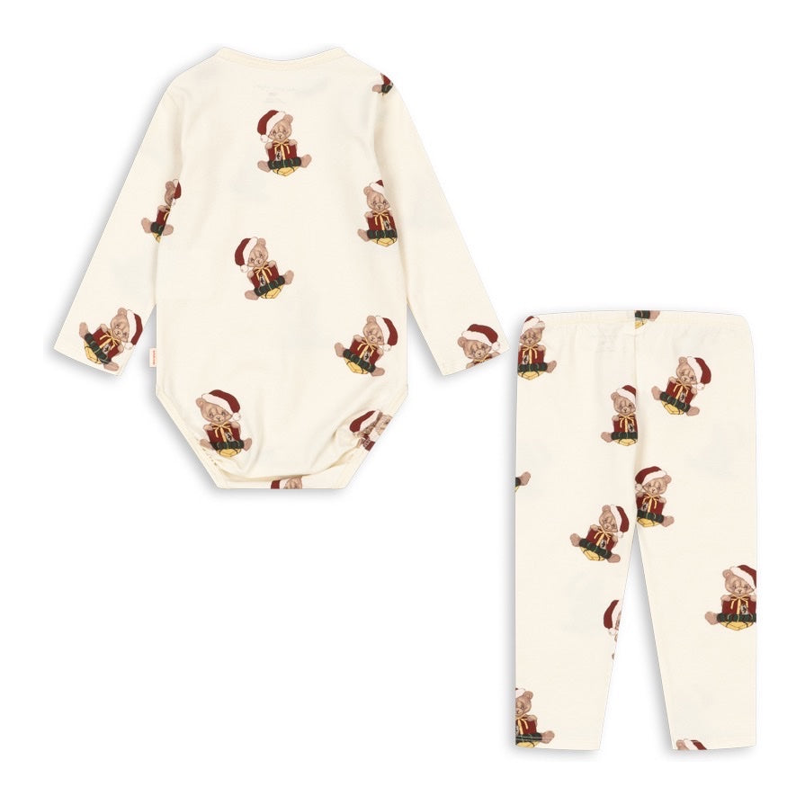 Konges Sløjd Basic Body/Pants Set GOTS, Teddy Bear