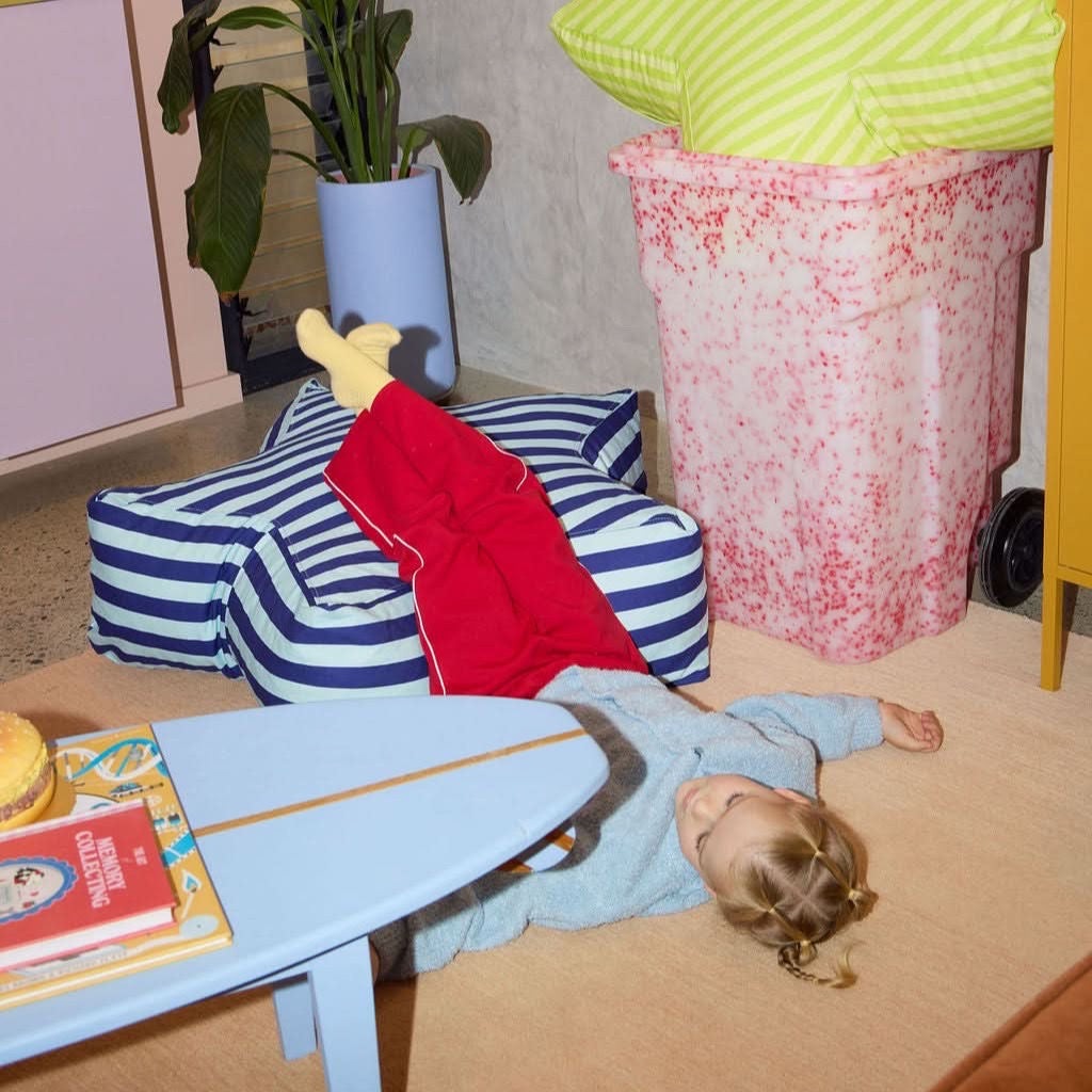 JELLYBEAN INTERIORS SUPERSTAR CRASH PAD, BLU BLUEY OXFORD