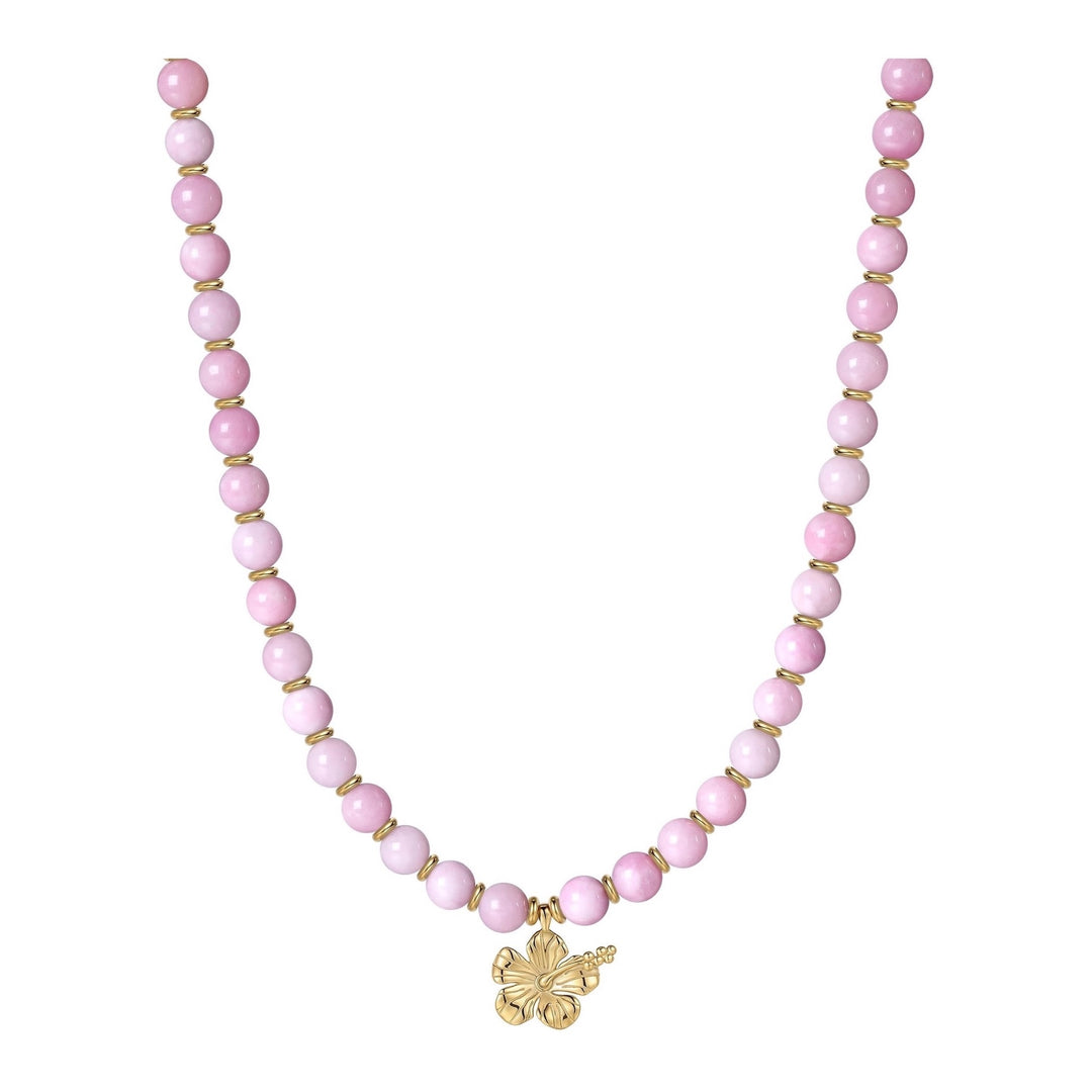 MALAKAI THE LABEL LOLA BEADED NECKLACE, GOLD