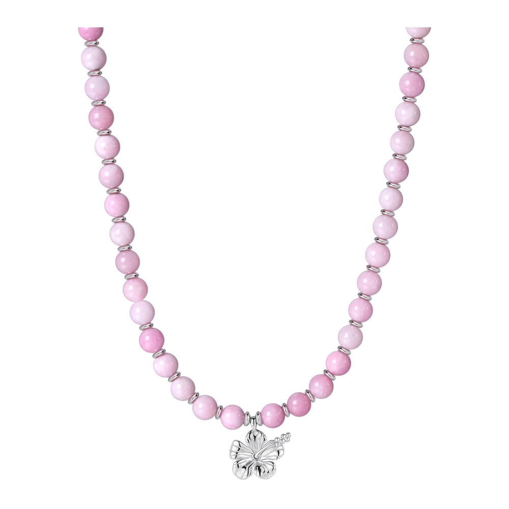 MALAKAI THE LABEL LOLA BEADED NECKLACE, SILVER