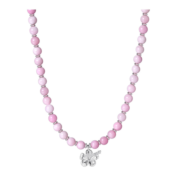 MALAKAI THE LABEL LOLA BEADED NECKLACE, SILVER