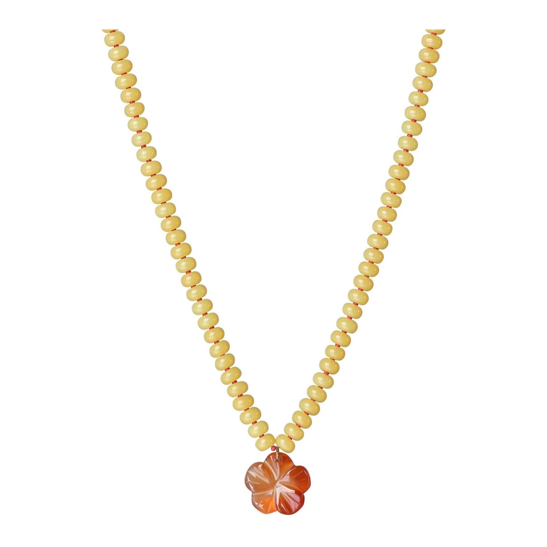 MALAKAI THE LABEL ANDI BEADED NECKLACE, GOLD