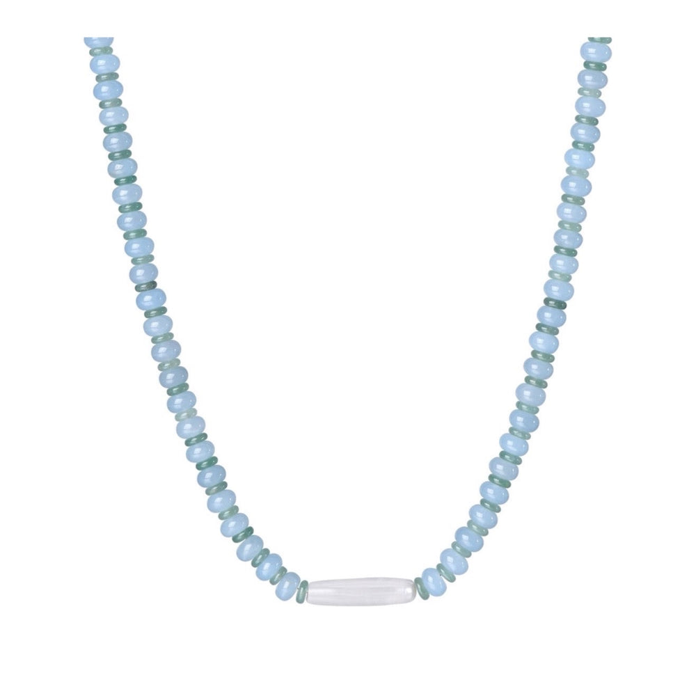 MALAKAI THE LABEL MIMI BEADED NECKLACE, GOLD