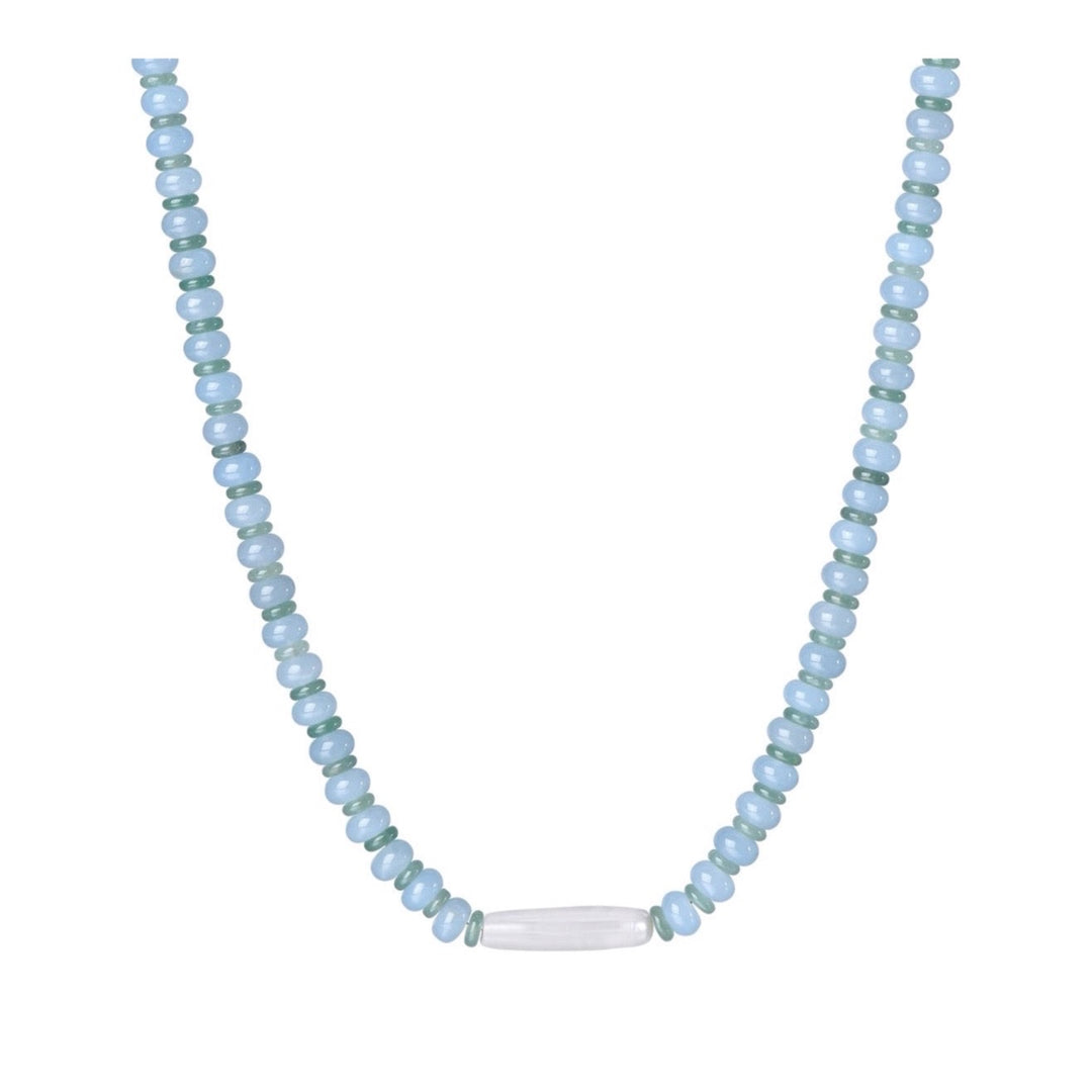 MALAKAI THE LABEL MIMI BEADED NECKLACE, GOLD