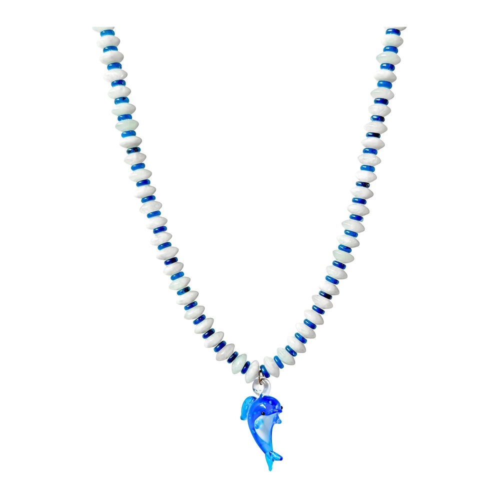 MALAKAI THE LABEL NAIA BEADED NECKLACE, GOLD