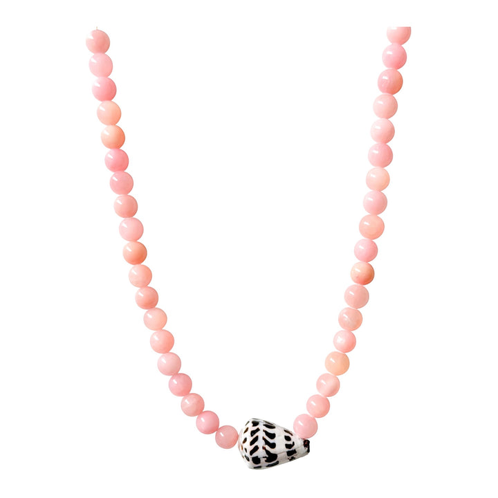 MALAKAI THE LABEL LANI BEADED NECKLACE, SILVER