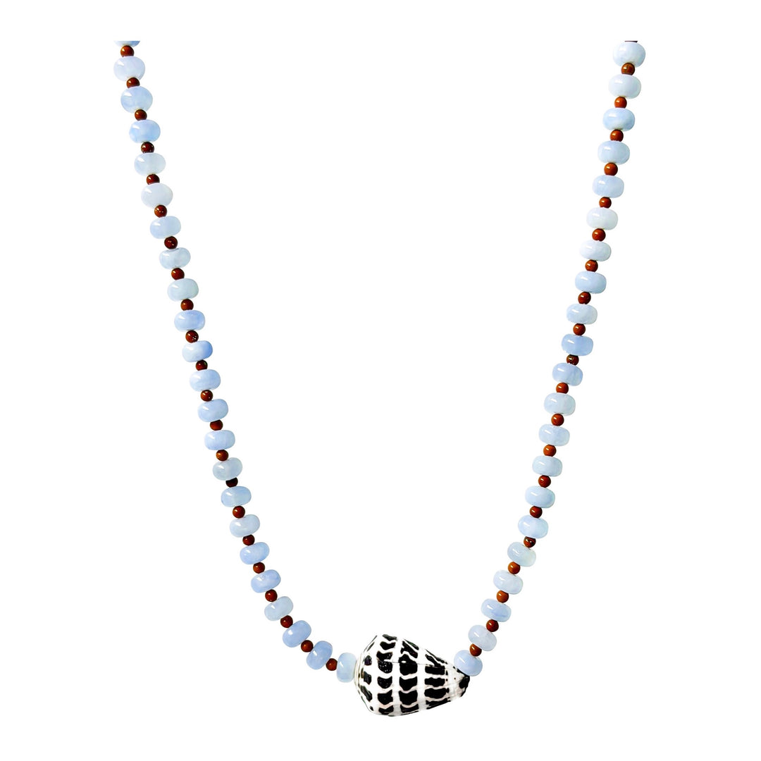 MALAKAI THE LABEL ZULU BEADED NECKLACE, GOLD
