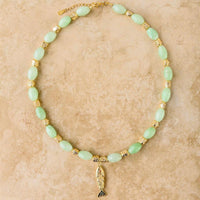 INDIGO & WOLFE GOIA NECKLACE: JADE