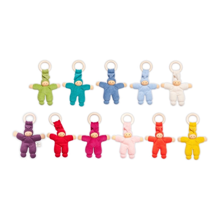 NANCHEN NATUR PIMPEL DOLL WITH RING, TURQUOISE