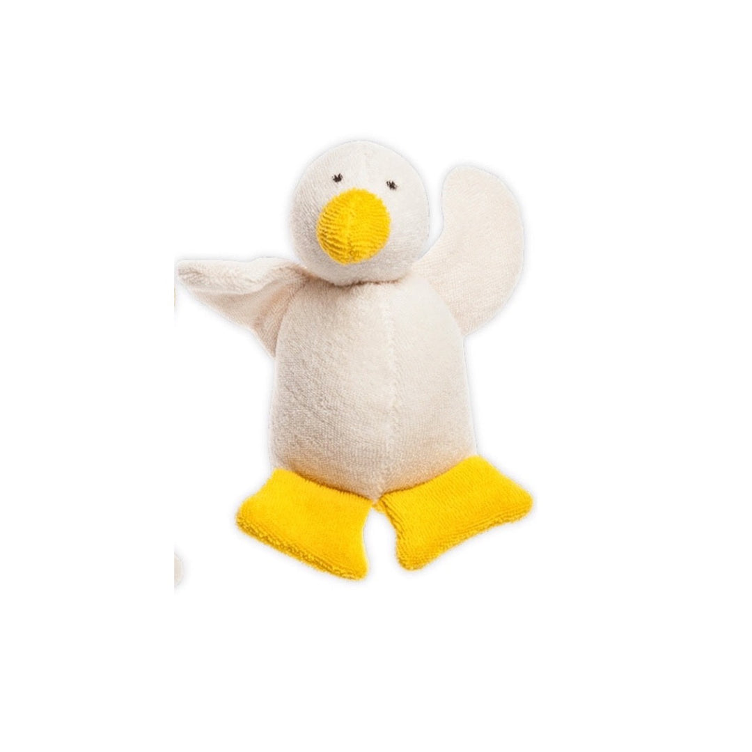 Nanchen Natur Baby Rattle Duckling White