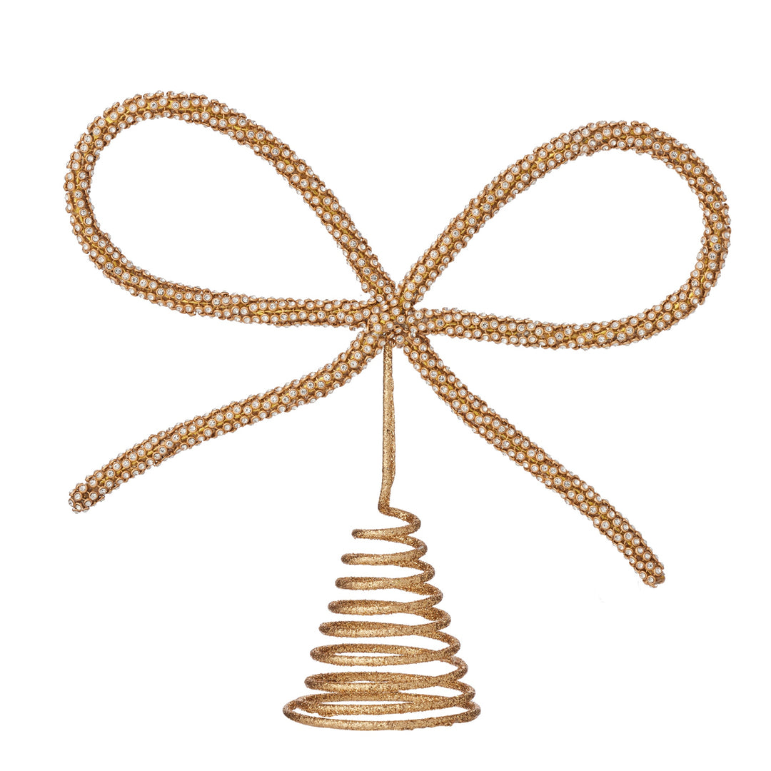 LAMETTA BOW TREE TOPPER, GOLD