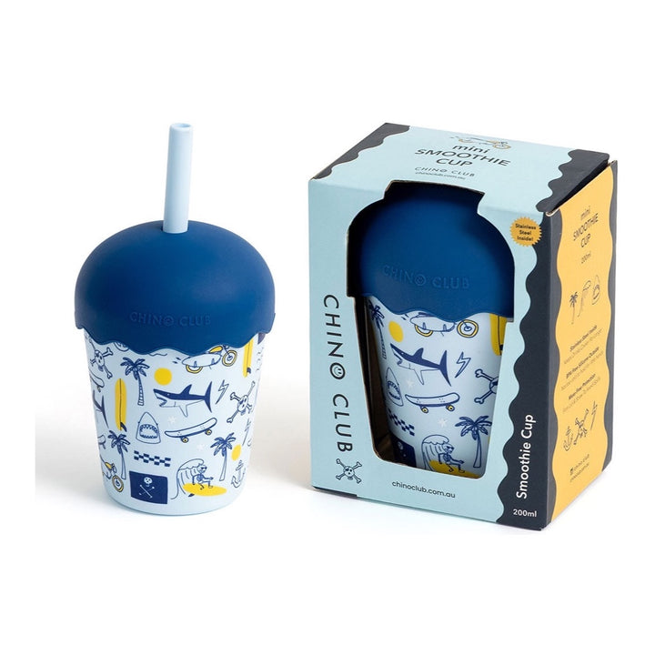 CHINO CLUB MINI SMOOTHIE CUP &amp; STRAW, RAD TIMES