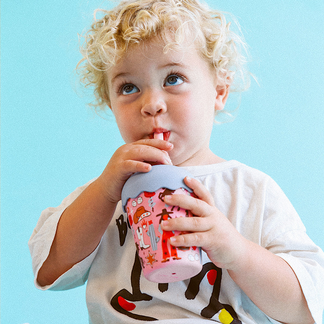 CHINO CLUB MINI SMOOTHIE CUP &amp; STRAW, COWGIRL