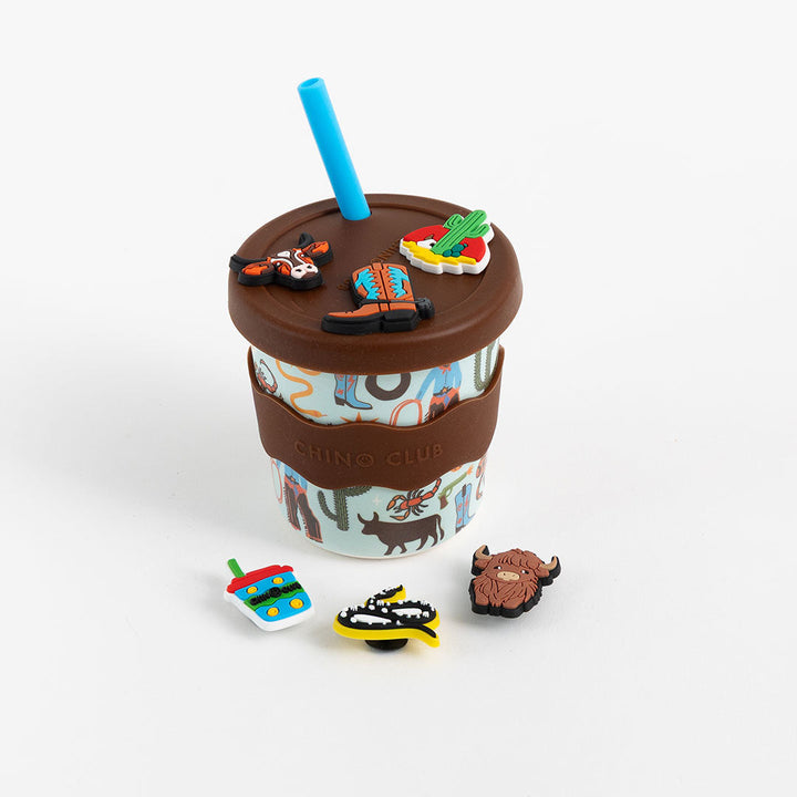 CHINO CLUB KIDS CHARM KEEP CUP, COWBOY / 8OZ