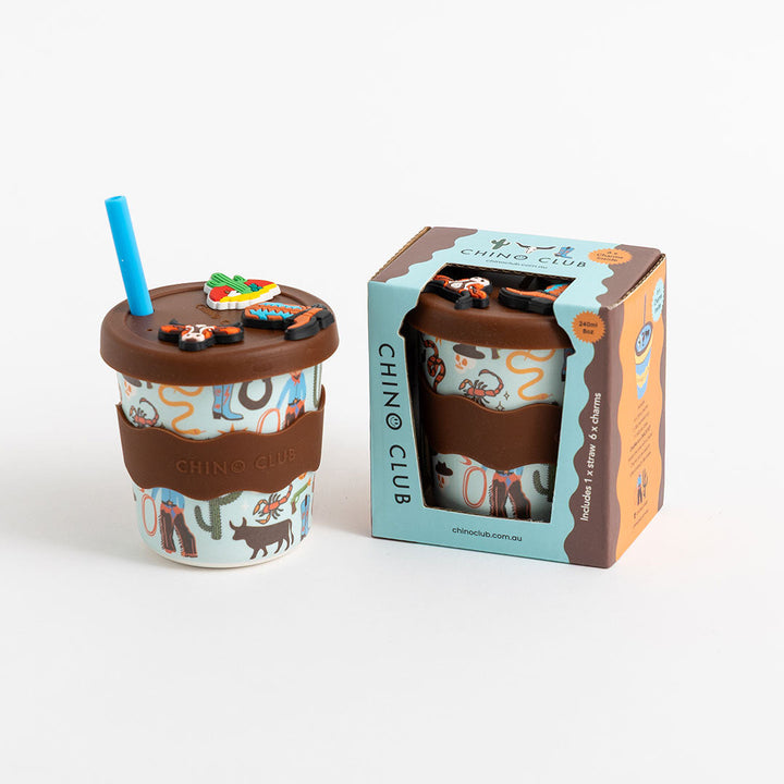 CHINO CLUB KIDS CHARM KEEP CUP, COWBOY / 8OZ
