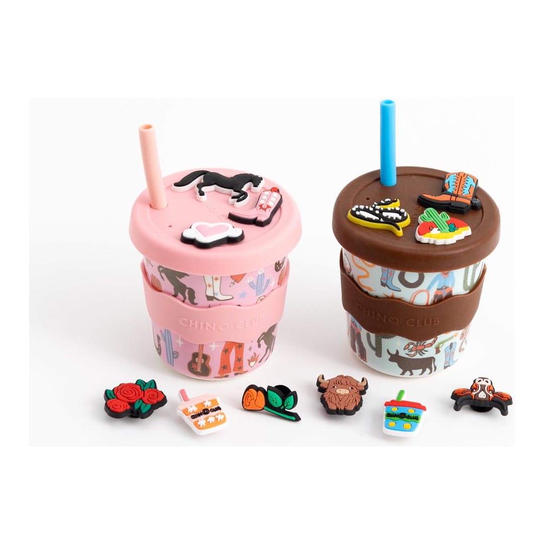 CHINO CLUB KIDS CHARM KEEP CUP, COWBOY / 8OZ