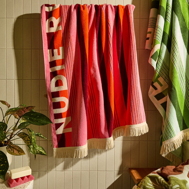 SAGE &amp; CLARE JUNE NUDIE BATH SHEET, DAHLIA