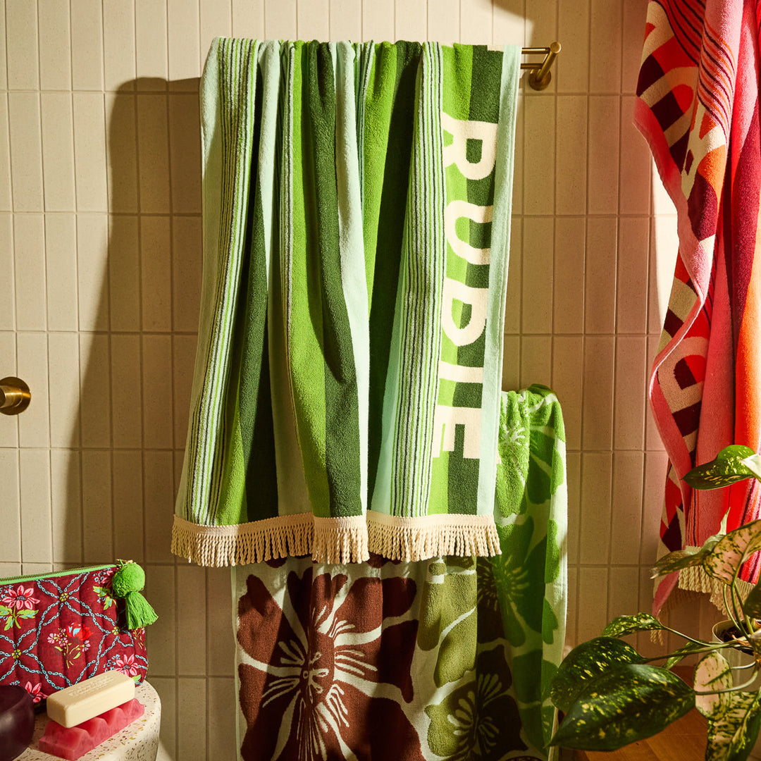 SAGE &amp; CLARE JUNE NUDIE BATH SHEET, FLUORITE