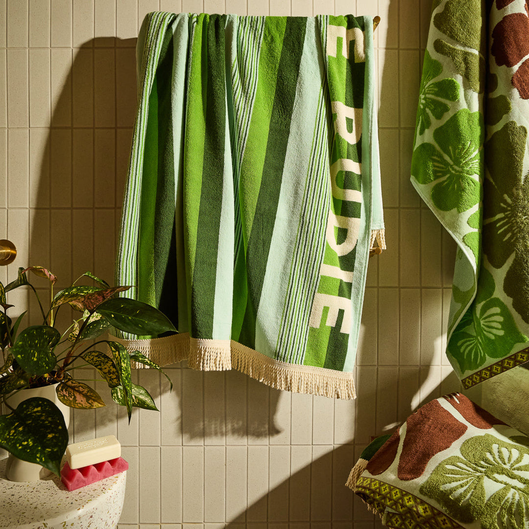 SAGE &amp; CLARE JUNE NUDIE BATH SHEET, FLUORITE