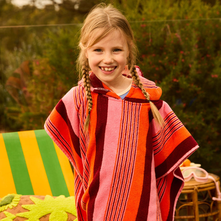 SAGE &amp; CLARE JUNE NUDIE HOODED TOWEL, DAHLIA
