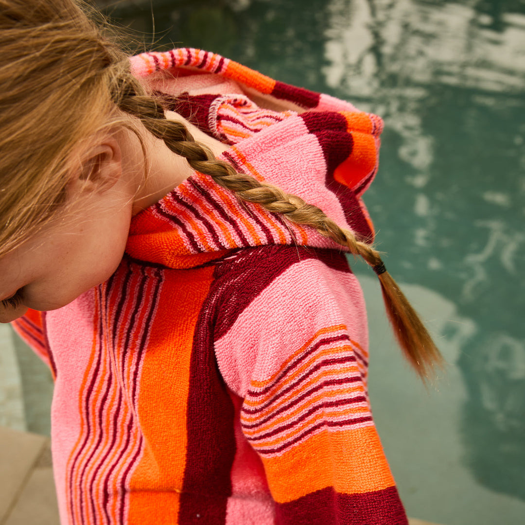 SAGE &amp; CLARE JUNE NUDIE HOODED TOWEL, DAHLIA
