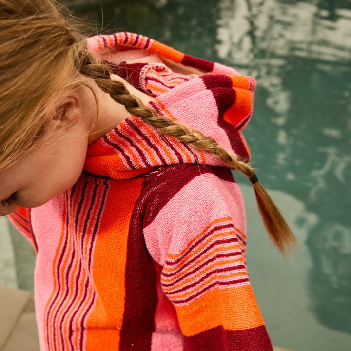SAGE &amp; CLARE JUNE NUDIE HOODED TOWEL, DAHLIA