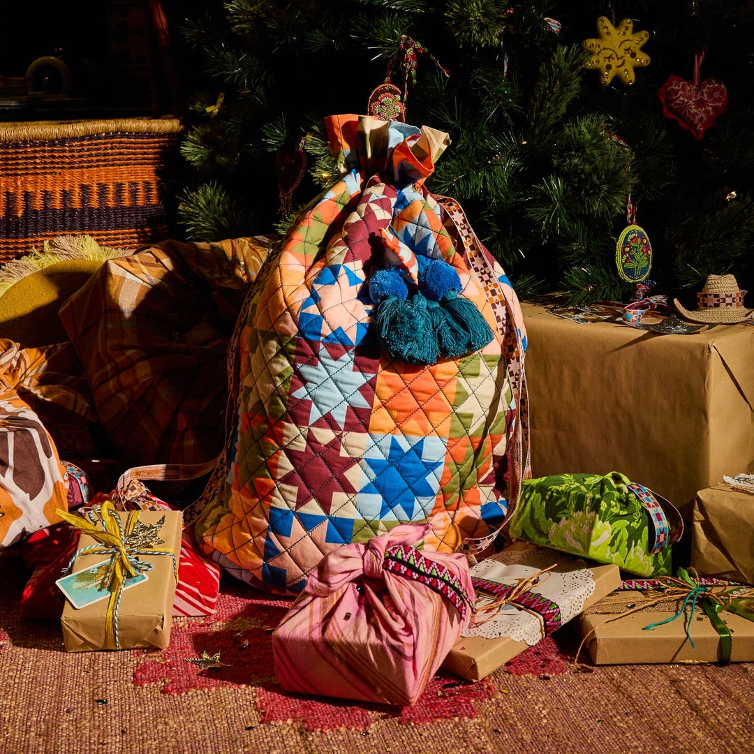 SAGE &amp; CLARE MATILDA SANTA SACK, BLUEBELL