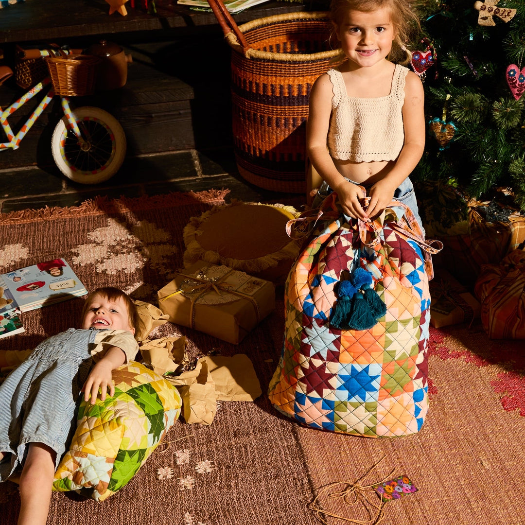SAGE &amp; CLARE MATILDA SANTA SACK, BLUEBELL