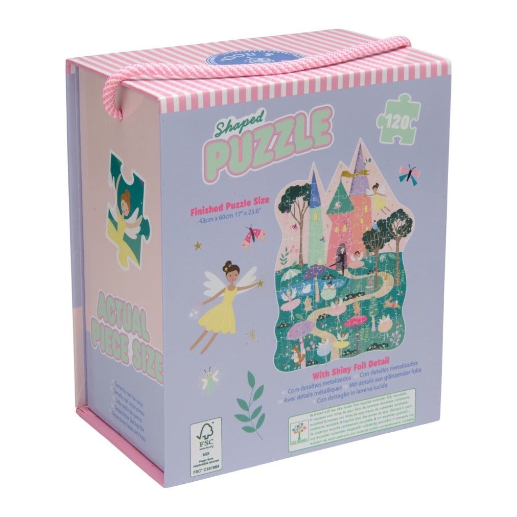 Floss &amp; Rock 120 Pc Shaped Jigsaw Puzzle, Enchanted