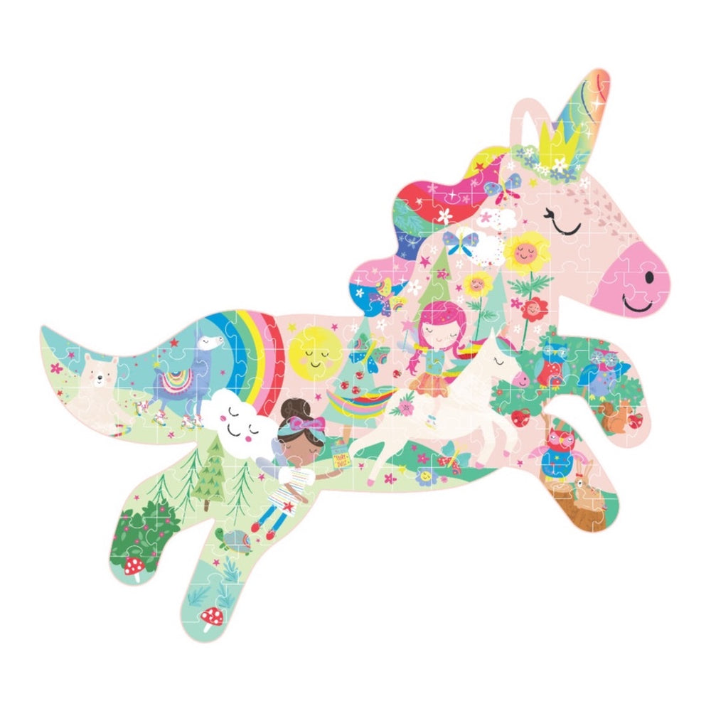 Floss & Rock 120 Pc Shaped Jigsaw Puzzle, Rainbow Fairy