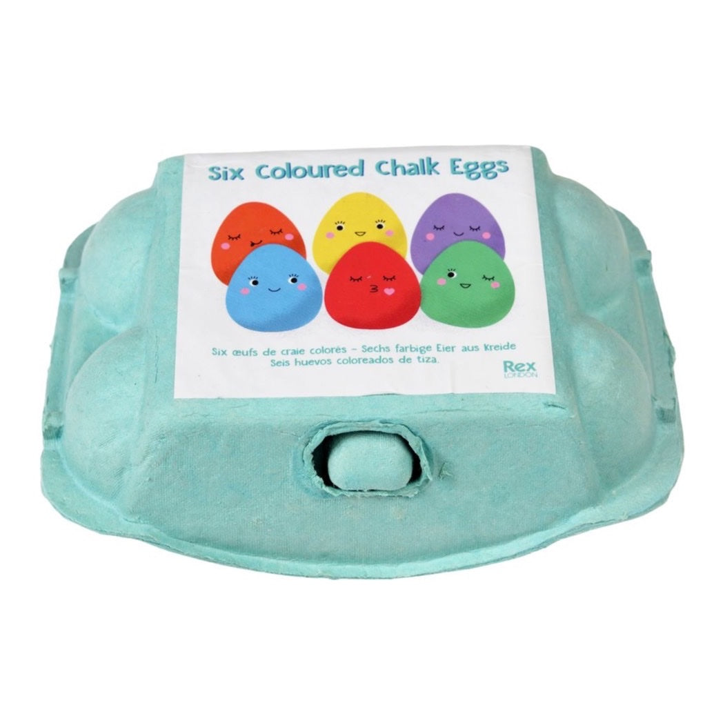 Rex London Six Coloured Chalk Eggs