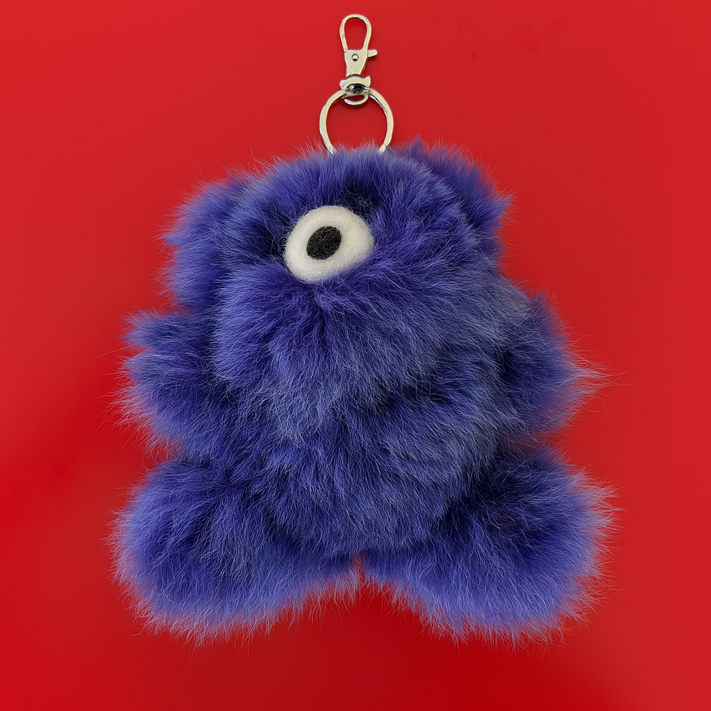 INSPIRED PERU SMALL BEAR KEYCHAIN: PURPLE