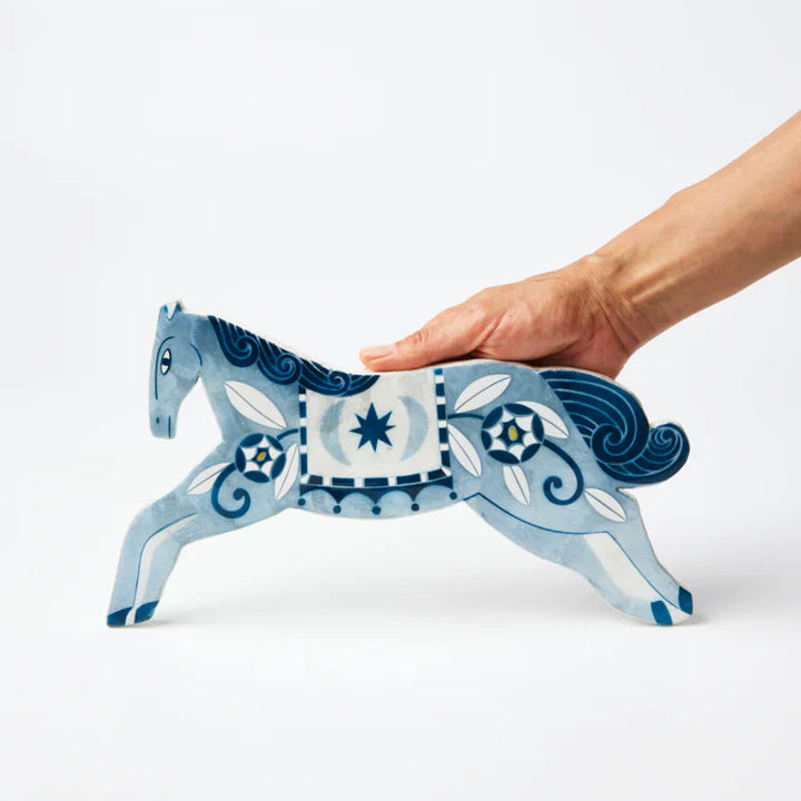 J &amp; CO PALOMA WALL ART: BLUE HORSE