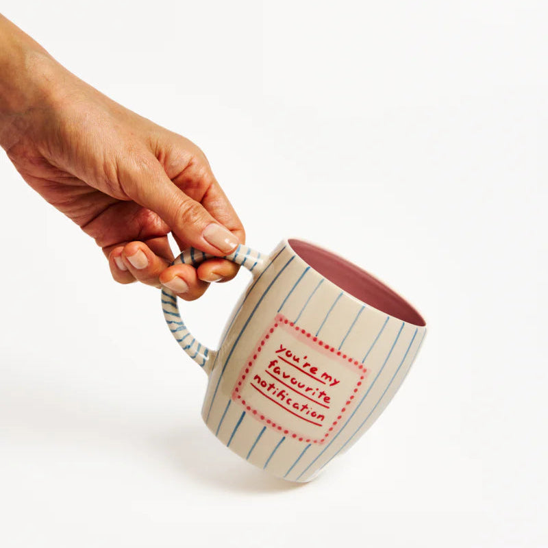 J &amp; CO LOVE NOTES MUG: NOTIFICATION