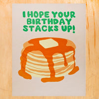 ALPHABET STUDIOS BIRTHDAY PANCAKES CARD