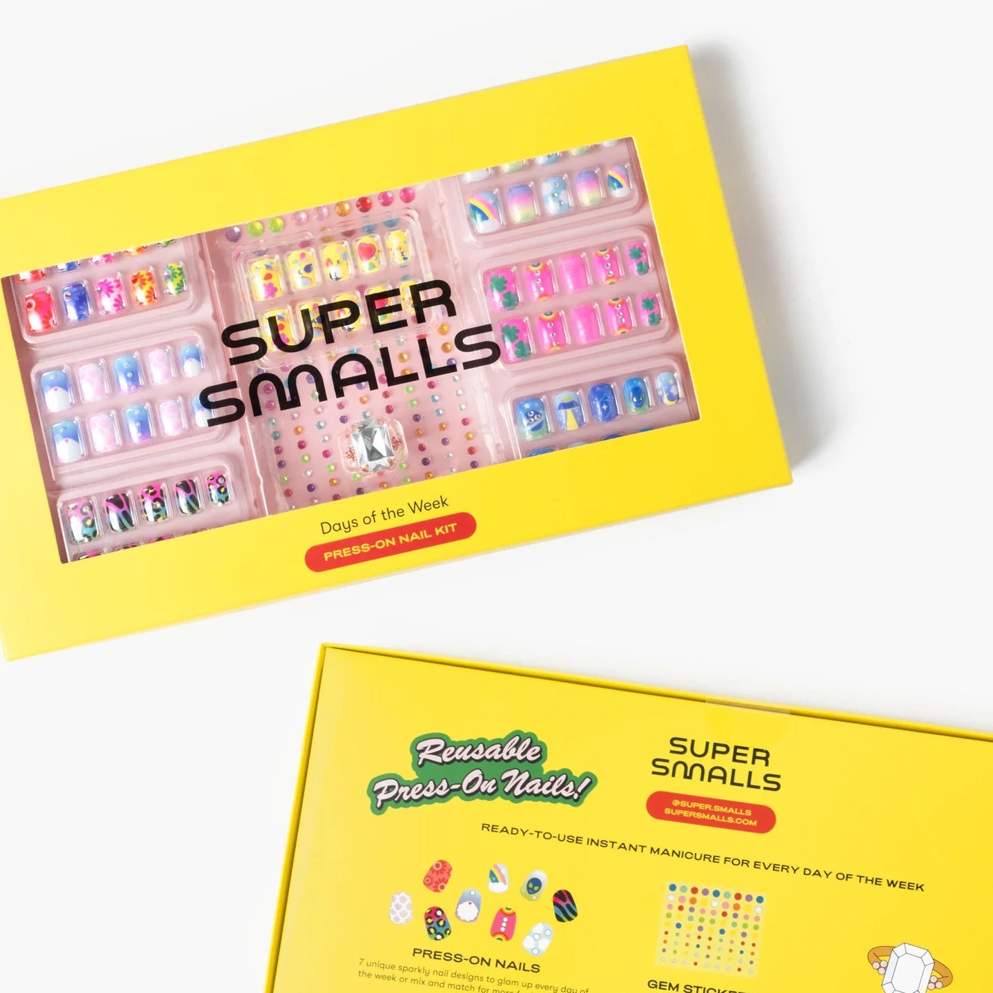 SUPER SMALLS DAYS OF THE WEEK PRESS ON NAIL KIT