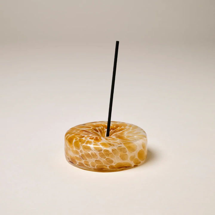 GENTLE HABITS GLASS MARBLE INCENSE HOLDER