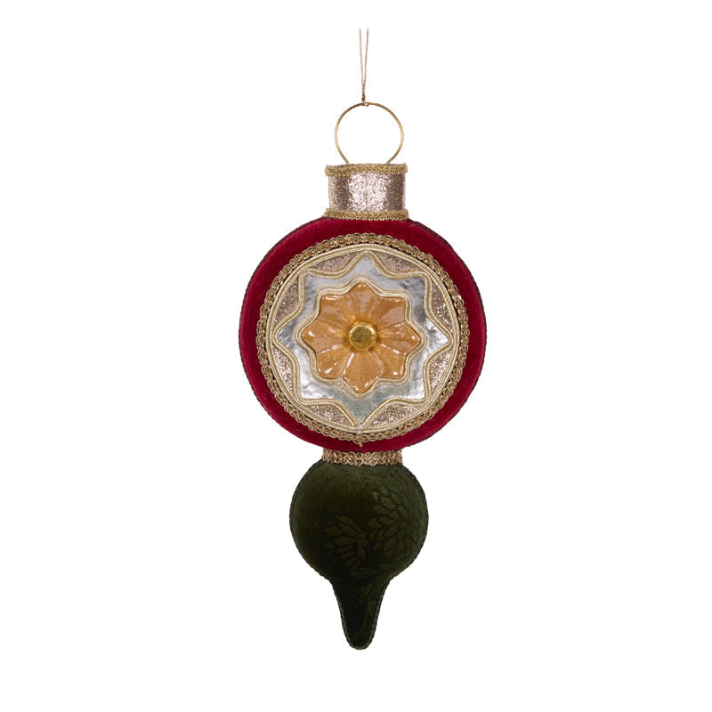 41CM RED VELVET REFLECTOR FINIAL 2