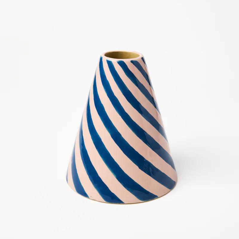 J & CO JESTER VASE: BLUEBERRY SWIRL