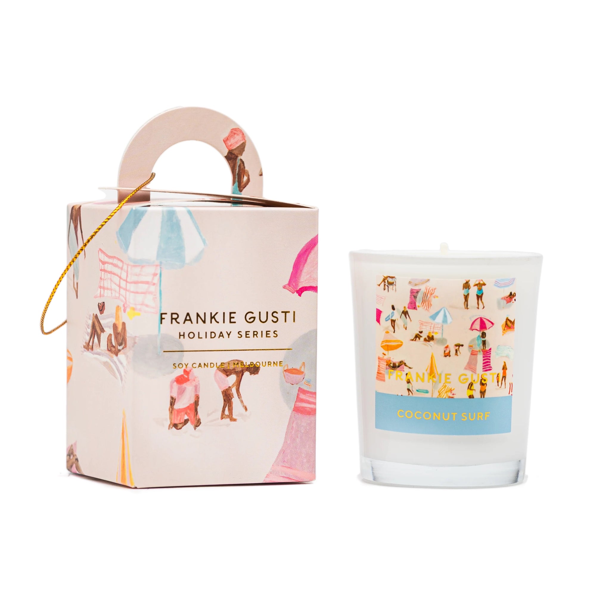 FRANKIE GUSTI HOLIDAY SERIES ORNAMENT: COCONUT SURF / JANEY FORBES