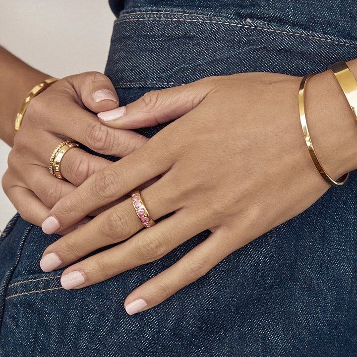 ARMS OF EVE JADORE HEART RING: PINK