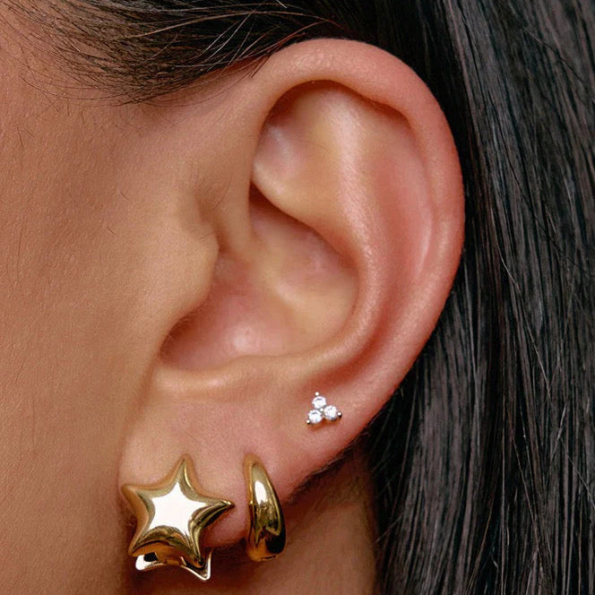 ARMS OF EVE STAR STRUCK GOLD EARRINGS