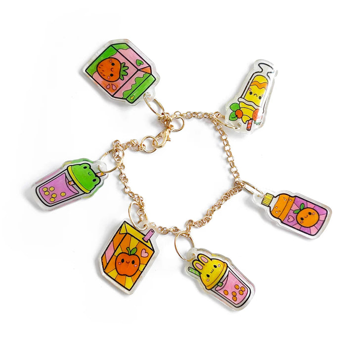 TIGER TRIBE SHRINKORAMA CHARM BRACELET: KAWAII DRINKS