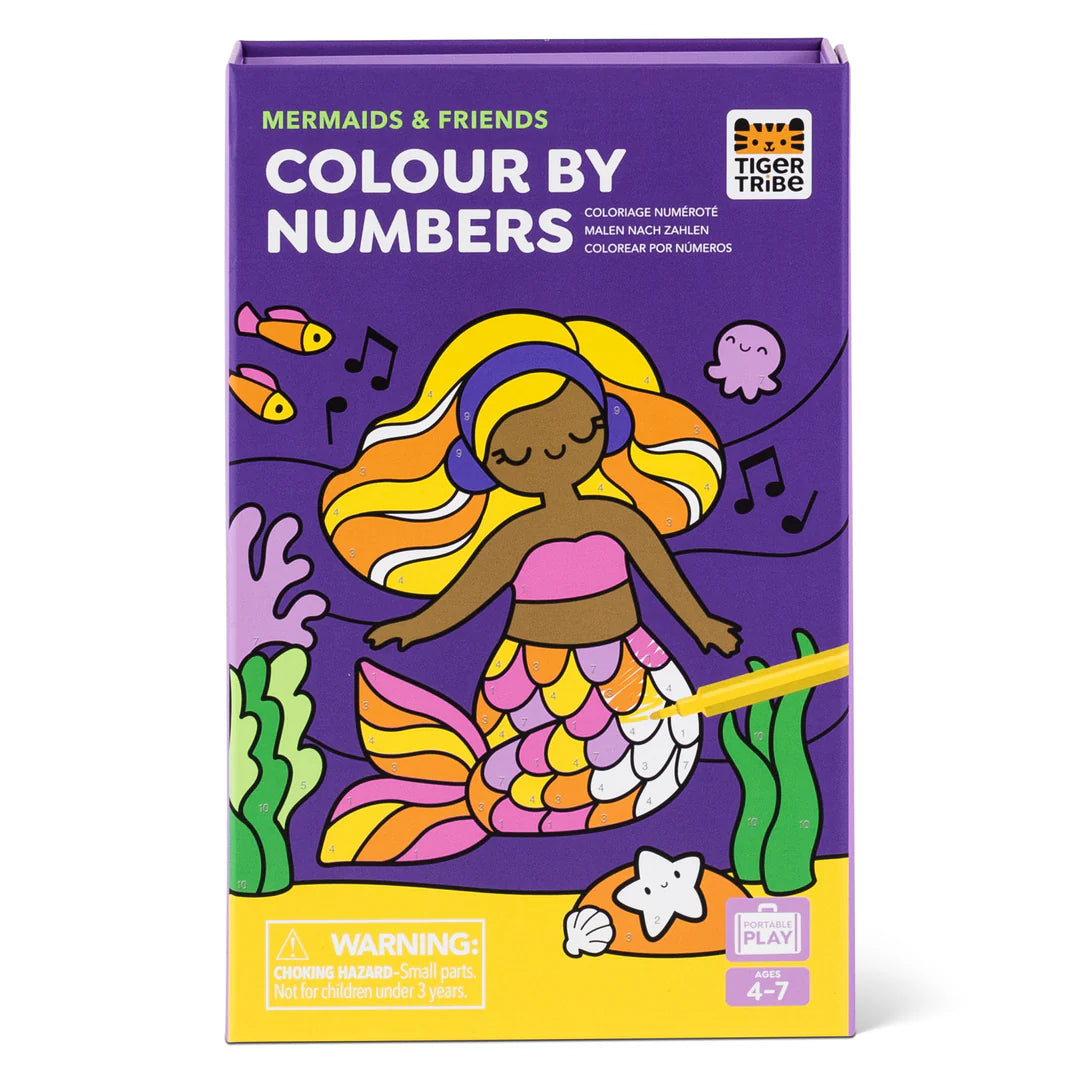 TIGER TRIBE COLOUR BY NUMBERS: MERMAIDS & FRIENDS