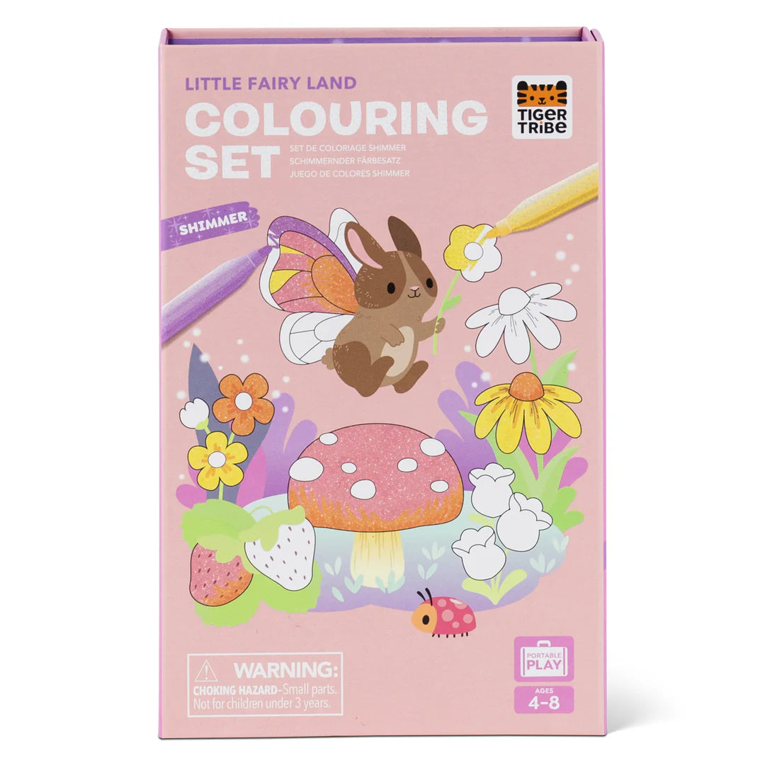 TIGER TRIBE SHIMMERING COLOURING SET: LITTLE FAIRY LAND