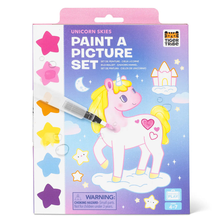 TIGER TRIBE PAINT-A-PICTURE SET: UNICORN SKIES